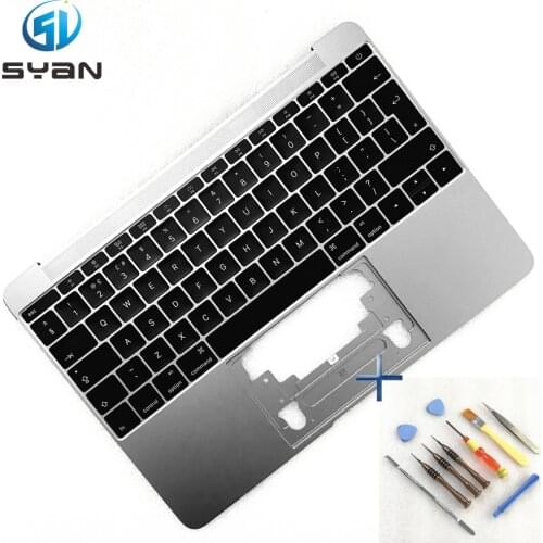 UK A1534 Topcase with keyboard backlight for Macbook 12” C housing cover 2015
