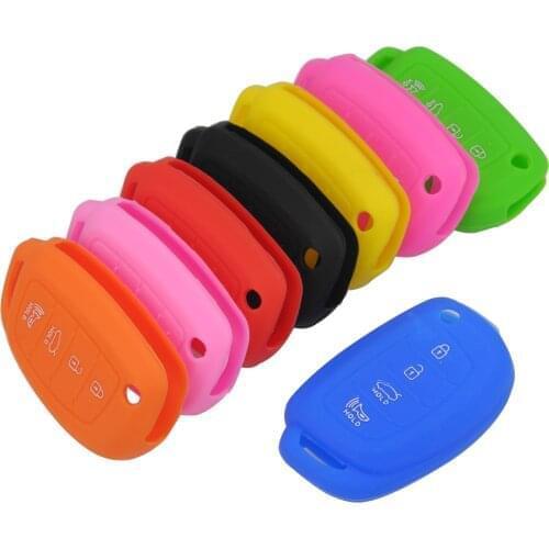 Kutery 4 Buttons Remote Car Key Case Silicone Protect Shell For Hyundai I45 Ix35 I40 Elantra Sonata Mistra Santa F Tucson