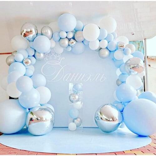 Macaron Balloon Garland One Year Birthday Party Decor Kid Baby Shower Ballon Arch Wedding Party Globos Oh Baby Wood Wall Sticker