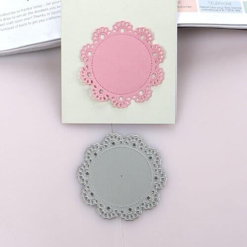 DUOFEN METAL CUTTING DIES 2020 circle doily border stencil for DIY papercraft projects Scrapbook Paper Album