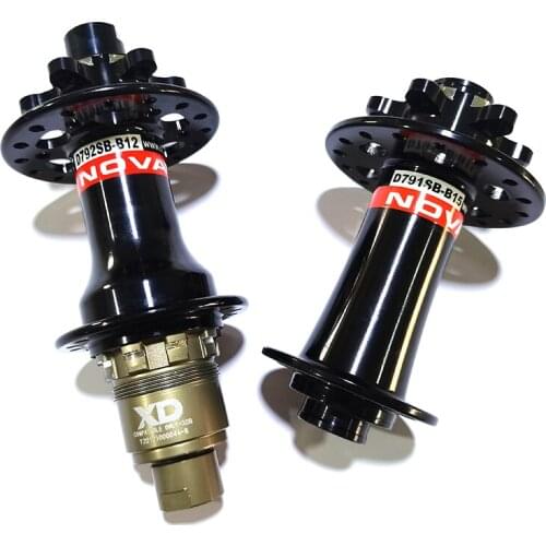 Novatec D791SB-B15 D792SB-B12 BOOST MTB J-bend disc hubs 28H 32H BOOST cobe HG 8-11s XD XX1 front 15×110mm rear 12×148mm