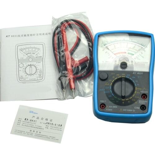 KT8031 Genuine Original Analog Multimeter High sensitivity Handheld analog Multimeter KT-8031