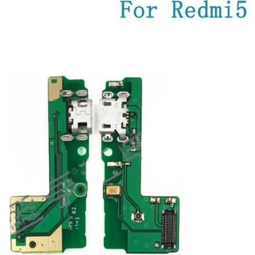 50pcs/lot USB Port Charger Dock Plug Connector Flex Cable USB Charging Port Tail Plug Small Panel Replacement For Xiaomi Redmi 5
