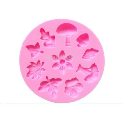 Guluote All Kinds Flowers Shape Silicone Fondant Mold Sugar Craft Cake Decoration