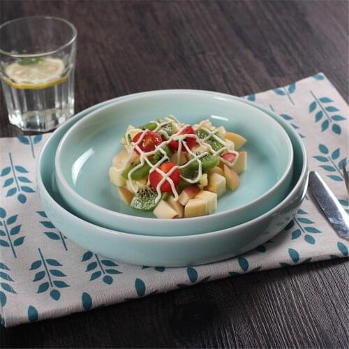 Plates for Salad Microwave Safe Fruit Sushi Sauce Seasoning Dish 1PC Ceramic Combination Dinnerware Tray Porcelain Tableware