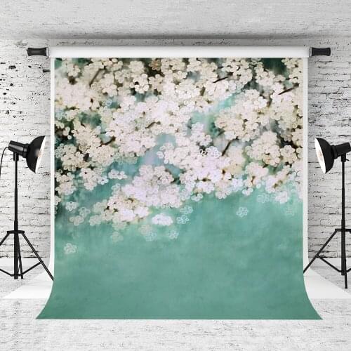VinylBDS 6.5x10ft Floral Backdrop Newborn Photography Backdrops Flower Background for Children Photo Shoot Studio