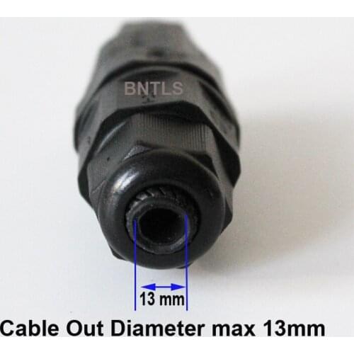 Power cord outdoor cable Waterproof Cable Connector Adapter / Power Cord Plug / Waterproof Terminal 3 PIN 20PCS