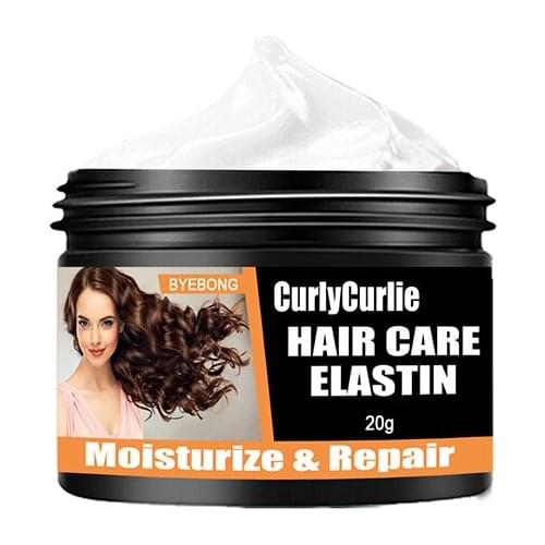Curling Hair Holding Styling Wax Fluffy Elastin Styling Cream Moisturizing Care Repair Hair Hold Hair Styling Wax TSLM1