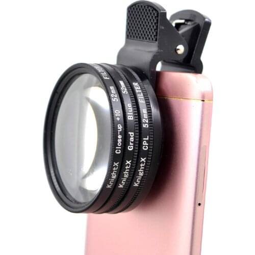 KnightX Phone clip filter lens CPL ND star Universal Clip 37mm 52mm Polarizing Filter
