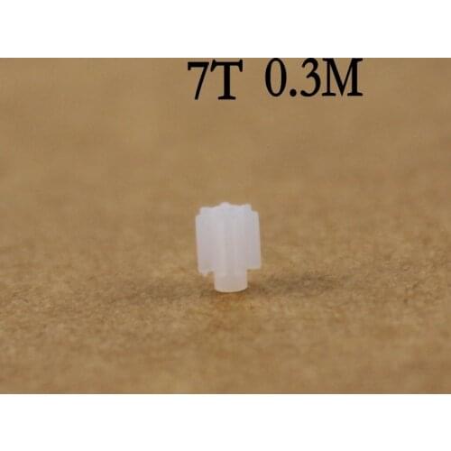 100pcs/200pcs/500pcs 7T 0.3M Teeth Diameter 2.6mm For 0.8mm Shaft Precision Gear R/C Mini Helicopter Spare Parts Accessories