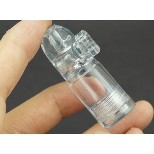 Acrylic Glass Snuff Bullet Rocket Snuff Sniffer Bottles Free Shipping