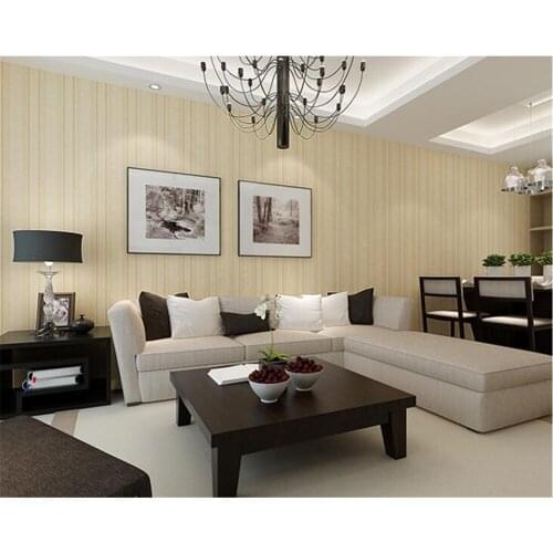 Beibehang Green pure paper wall paper simple modern plain stripe bedroom living room background papel de parede 3d wallpaper