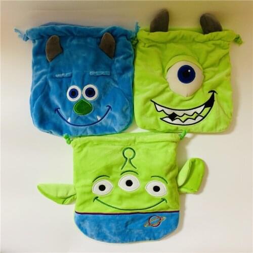 Disney Monsters University Anime Figures Cartoon Product Cosplay Accessories Casual Storage Drawstring Bag Unisex Gift