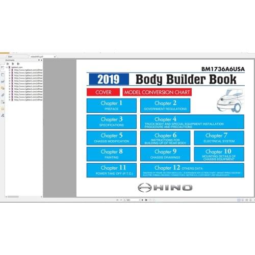 Hino Truck Workshop Manuals [2001-2019] DVD