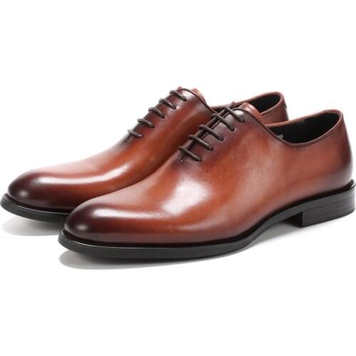 Quality Black / Brown Business Shoes Mens Dress Shoes Genuine Leather Social Shoes Male Formal Shoes