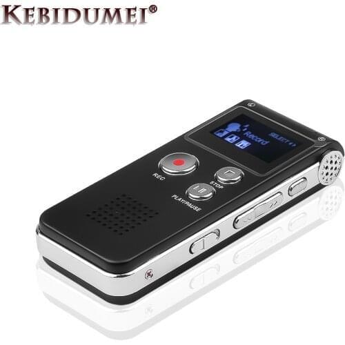 Kebidumei USB Dictaphone Digital Audio Voice Recorder 8GB Voice Recorder Pen For Business With MP3 Player Built-in Microphone