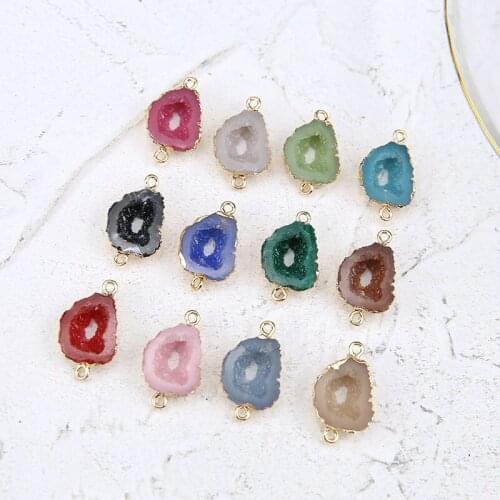 Min order 20pcs/lot color irregular shape alloy/resin floating locket charms diy jewelry earring/bracelet accessory