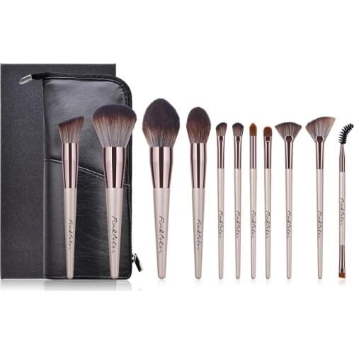 11pcs Luxury Makeup Brushes Set For Blush Eyeshadow Concealer Lip Eye Foundation Powder Make Up Brush Cosmetics Beauty Tools