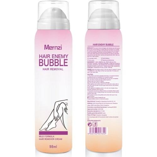 Newly Hair Enemy Hair Removal Bubble Hair Remover Spray for Body Leg Arm Underarm Private Parts Men Women