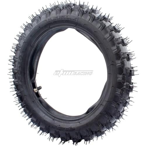 2.5-10 Front Rear Tire w/ Inner Tube TR4 Compatible with Mini Dirt Bike XR50 CRF50 PW50 SDG107 50SX Morini Razor SX500