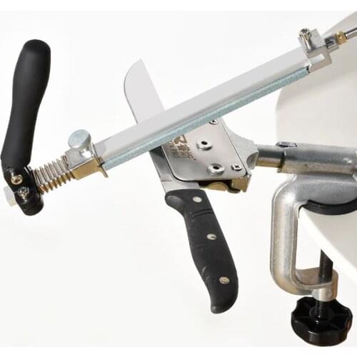 Professional Kitchen Aluminium Alloy Knife Sharpener 360 degree Flip Constant Angle Grinding Tools Grinder Machine With 4PCS Sto