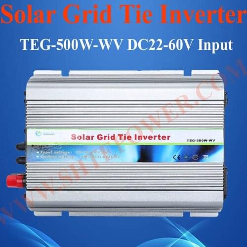 500W Grid Tie Inverter with Wide Voltage, DC 22V to 50V, AC 220V Solar Inverter