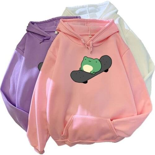 Cute Print Long Sleeve Men Women Pullover Hoodies Fashion Hip Hop Sweatshirt Oversized Harajuku Sporty Jackets Streetwear Tops