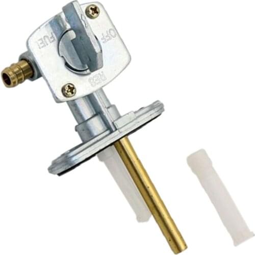 Motorcycle Gas Petcock Fuel Tap Valve Switch Pump For Yamaha YFM-50 YFM-80 Banshee 350 YFZ-350 Silver