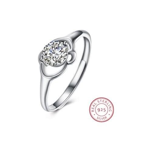 New High Quality 925 Sterling Silver Ring For Women Design Elegant Wedding Jewelry Fashion 1.5ct Zircon Bague ESH-R0003