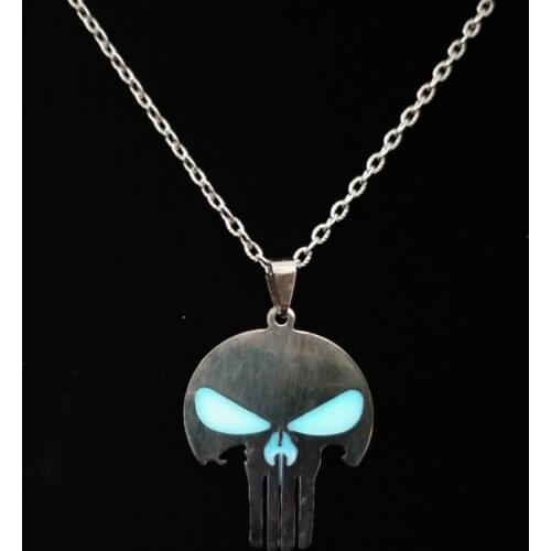 12 Style Stainless Steel Luminous Cross Personality Jewelry Glow In The Dark Pendant Necklace for Women Men Necklace Gifts