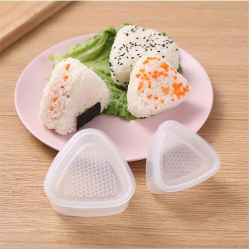 2pcs/set Kitchen Accessories Sushi Tools Rice Vegetable Meat Sushi Maker Mold Japanese Bento Rice Ball Cake Roll Tools Set Mold