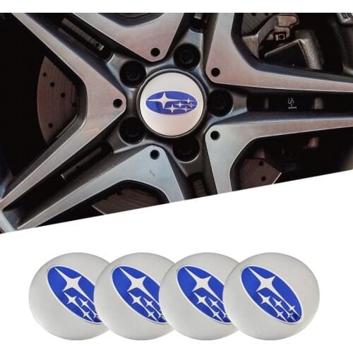 4Pcs 56mm Car Center Hub Cap Wheel Sticker Accessories For Subaru Legacy Impreza Forester Mpreza Tribeca XV BRZ WRX Ascent