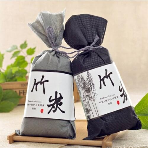 95g Car Home Odor Absorber Bamboo Charcoal Activated Carbon Air Freshener Deodorant Random Colors Activated bamboo charcoal