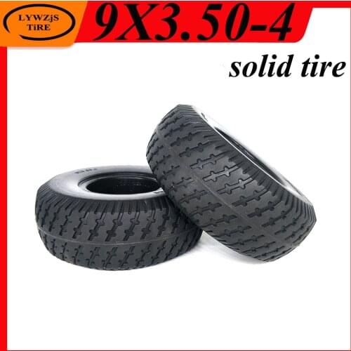 9x3.50-4 Solid Tubeless Tire for Electric Scooter Engineering Motorcycle 3.50-4 Explosion Proof Stab Proof Tyre