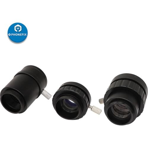 0.3X 0.5X C mount Lens Adapter SZMCTV 1/2 1/3 1X Adapter For Simul Focal Trinocular Stereo Microscope HDMI VGA USB Video Camera