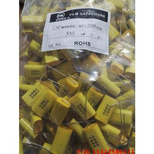 Audio axial capacitance 3.3uf 335 J 250v