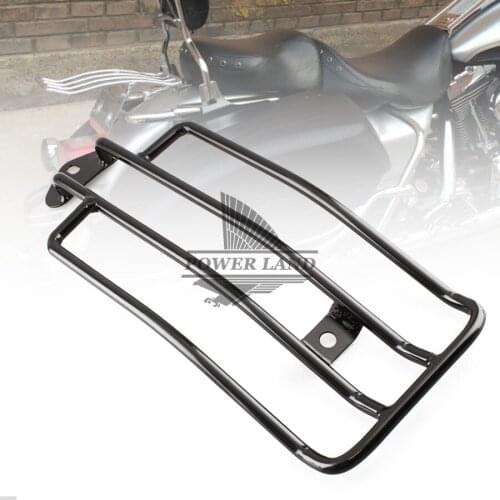 Motorcycle Luggage Carrier Support Shelf Frame Rack With Stock Solo Seat Black Steel Painted Fit For Harley Sportster XL 85-03