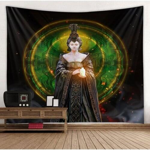 Dreamlike Mandala Tapestry Wall Hanging Sandy Beach Throw Rug Blanket Camping Tent Travel Mattress Bohemian Sleeping Pad