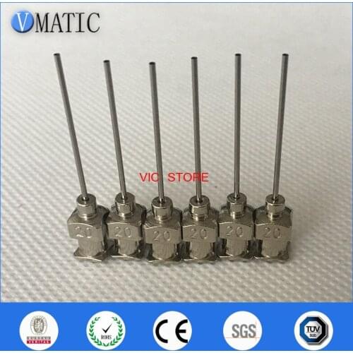 High Quality 12 Pcs 1 Inch Tip Length 20G Blunt Stainless Steel Glue Dispensing Syringe Needles Glue Dispenser Needle