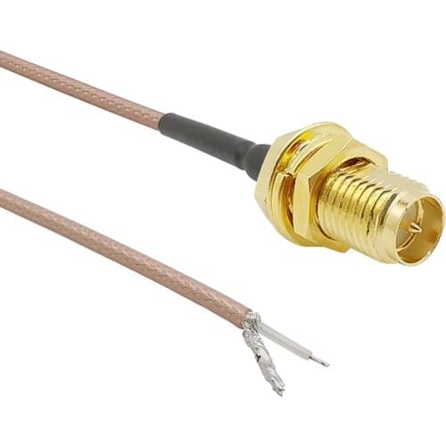 RP SMA Female Socket to PCB Solder RG316 Coaxial Cable Pigtail Wire Connector Adapter for WIFI Wireless Router GPS GPRS