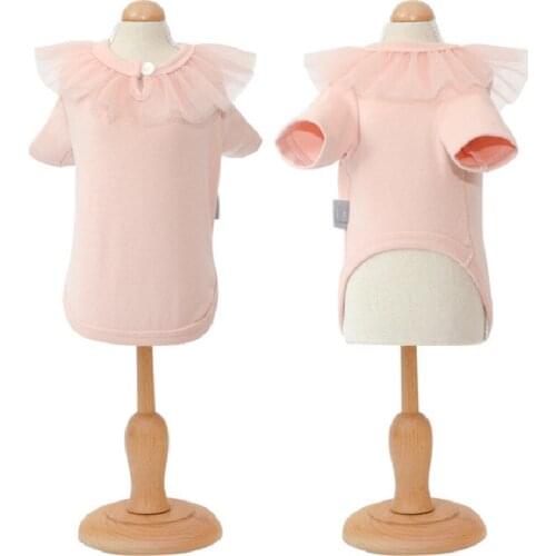 Pet Dog Lace T Shirt Vest Chihuahua Small Dog Clothes Yorkshire Pomeranian Shih Tzu Maltese Cat Poodle Schnauzer Puppy Clothing