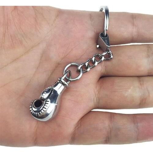 Mini Metal Boxing Glove Car Keyring Key Chain Key Ring Pendant Keyfob Optimal Jewelry Gift Car Accessories