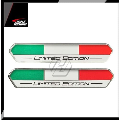 For Piaggio Vespa Aprilia Ducati Italy Flag Sticker Limited Edition Sticker 3D High Gloss Domed Gel Finish for Car Decals