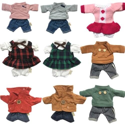 1pc Doll Clothes for 30cm Le Sucre Rabbit Bear Plush Toys Sweater Skirt Dress Couple Suit for 1/6 BJD Dolls Gifts for Girls