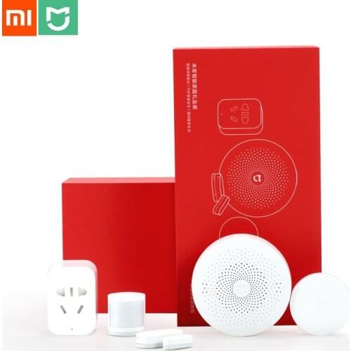 Xiaomi Mijia Smart Home Gift Set Multi-Function Switch Socket Wireless Switch Human Sensor Door And Window Sensor For Smart Home