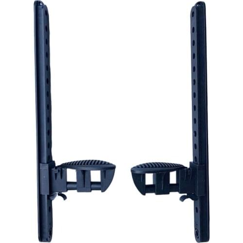 Kayak Foot Pegs Canoe Pedal Hole Style 16inch Hands-Free Foot Control Black