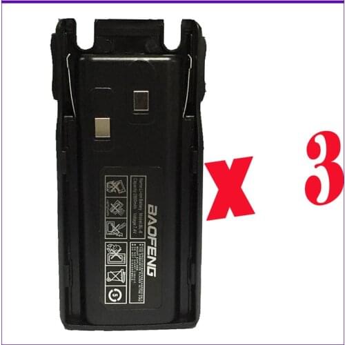 Best 3pcs Portable Radio Walkie Talkie Original 7.4V 2800mah Baofeng Battery for Baofeng UV-82 Accessories Baofeng UV 82 Battery