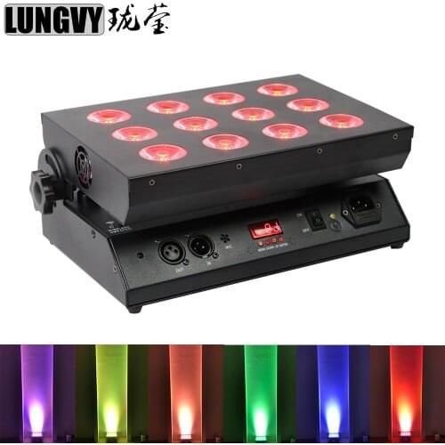 Free Shipping Battery Operated IR Remote DMX LED Wall Wash 6x18w RGBWA UV For LED Floodlight Uplighters Stage Light For Wedding
