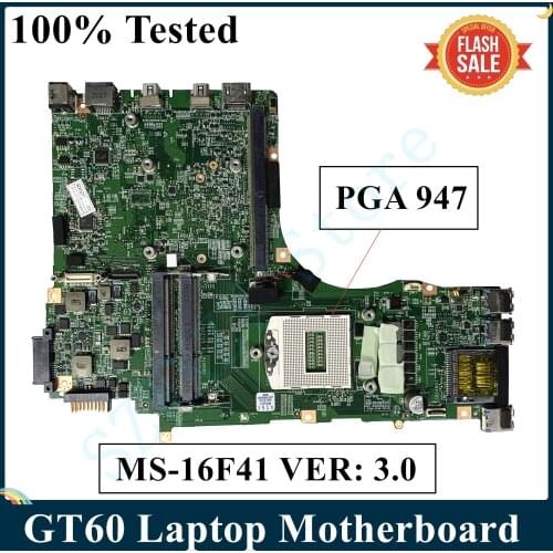 SZWXZY For MSI GT60 Laptop Motherboard MS-16F41 MS 16F41 VER: 3.0 Mainboard PGA 947 100% Tested Ok