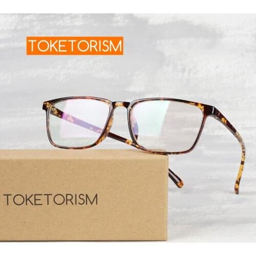 Toketorism Lightweight Plastic Rectangle Men Eye glasses Optical Women Accessories 3042